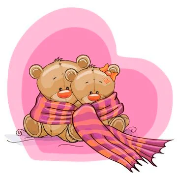 Two Bears Stock Illustration