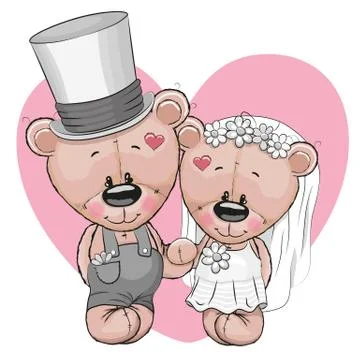 Two bears Stock Illustration