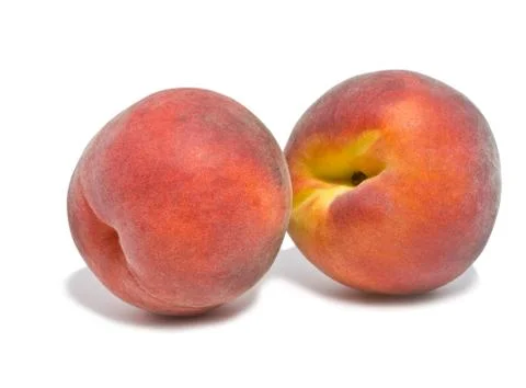 Two beautiful peach Stock Photos