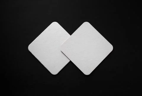 Two beer coasters Stock Photos
