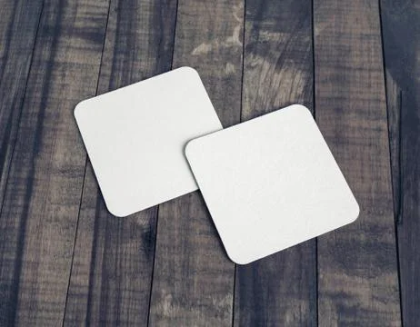 Two beer coasters Stock Photos