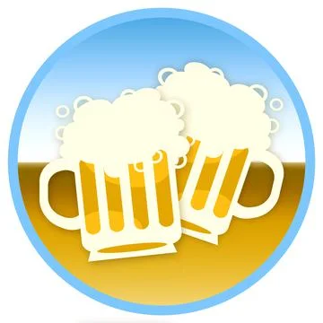 Two beer Stock Illustration