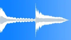 Two bell hits on wind Sound Effect