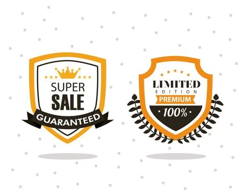 Two best quality seals Ilustração Stock