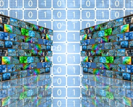 Two big walls Stock Illustration