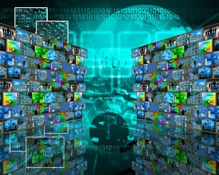 Two big walls Stock Illustration