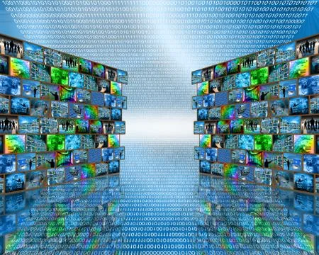 Two big walls Stock Illustration