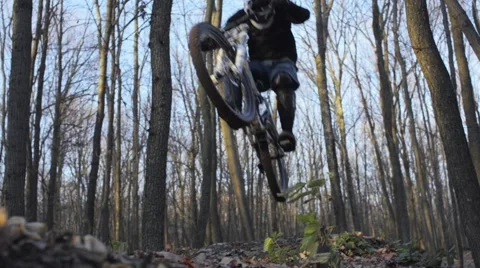 Two biker in trampline Video stock 56776313