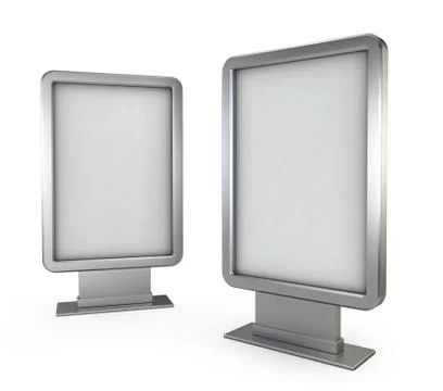 Two billboards Stock Illustration