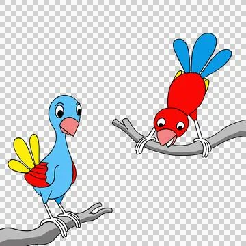 Two Bird Stock Illustration