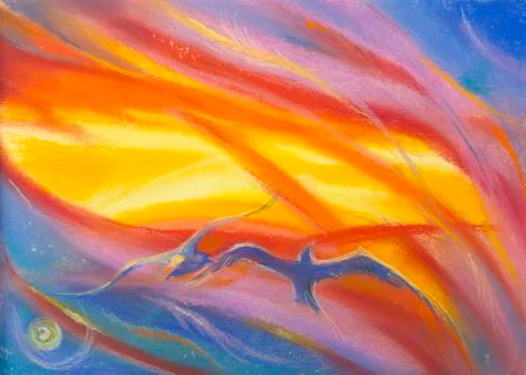 Two birds Stock Illustration