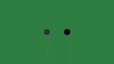 With two black eyes and dot hole in the middle circles Stock Footage 335978923