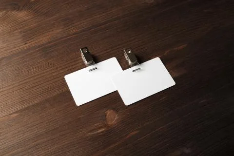 Two blank badges Stock Photos