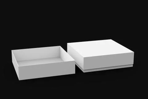 Two blank boxes Stock Illustration