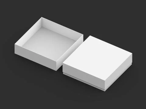 Two blank boxes Illustrazione stock
