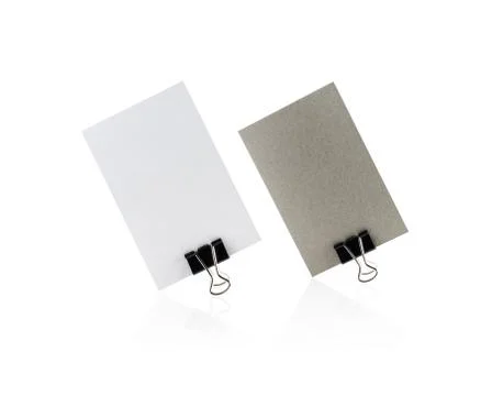Two blank business card Stock Photos