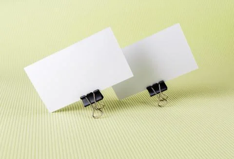Two blank business card Stock Photos