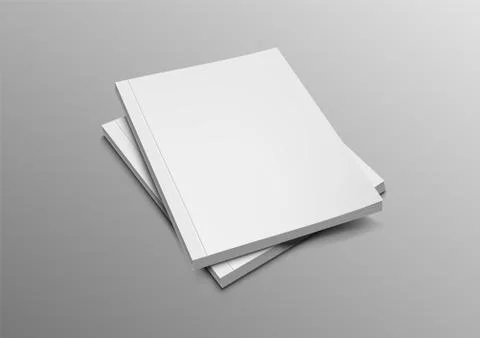 Two Blank Catalogs, Magazines Or Books Mockup Stock Illustration