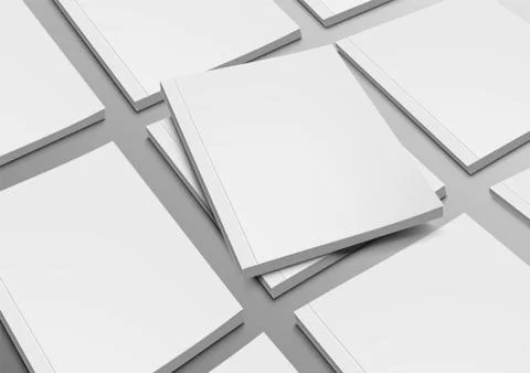 Two Blank Catalogs, Magazines Or Books Mockup Иллюстрация