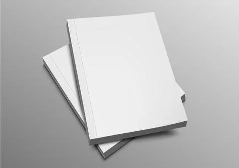 Two Blank Catalogs, Magazines Or Books Mockup Stock Illustration