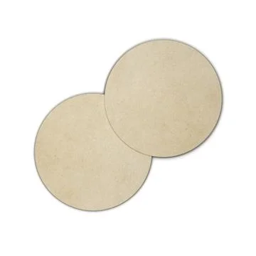 Two blank coasters mock up Stock Illustration
