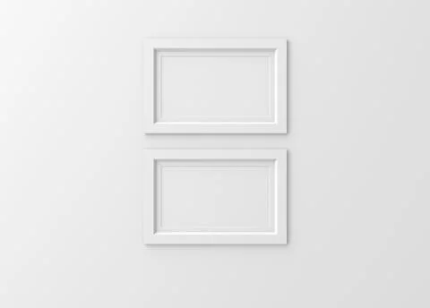 Two blank frames Stock Illustration