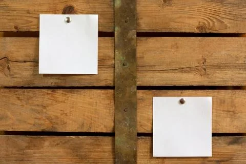 Two blank notes Stock Photos