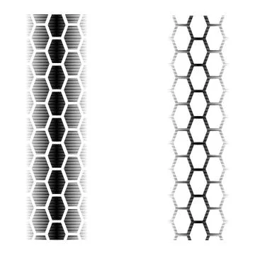 Two blend tire tracks Stock Illustration