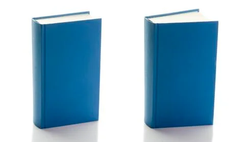 Two blue books Stock Photos
