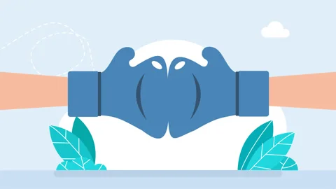 Two blue boxing gloves. Boxing with Blue gloves. Sport and Game competition Stock Footage 313258972