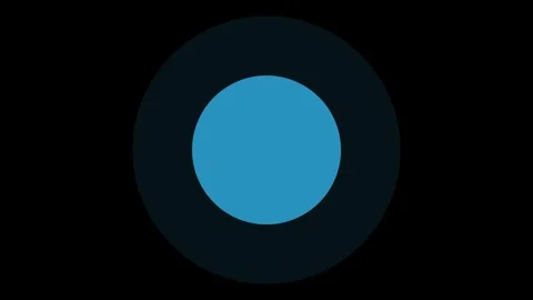Two Blue Circles Breathing Loading Loop Stock Footage 341362582