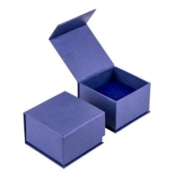 Two blue, gift boxes Stock Photos