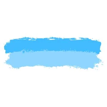 Two Blue Tint Brushstroke Paint Illustrazione stock