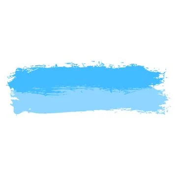 Two Blue Tint Brushstroke Paint 스톡 일러스트
