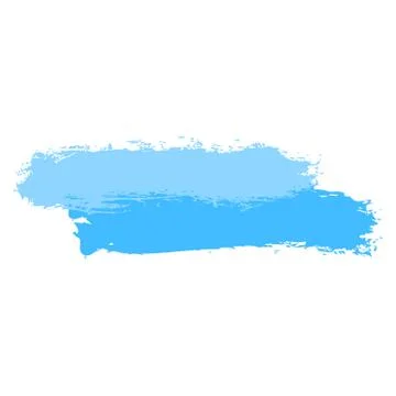 Two Blue Tint Brushstroke Paint Stock-Illustration
