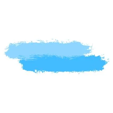 Two Blue Tint Brushstroke Paint Stock-Illustration