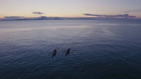 Two Boats - Drone Shot Stock-Footage 81444564