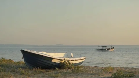 Two boats Stock Footage 80433585