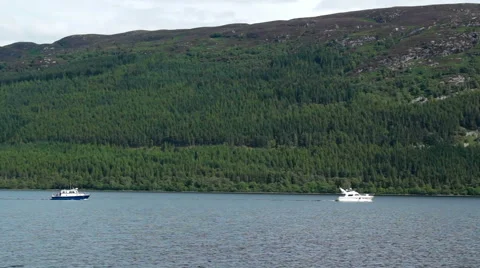 Two Boats on a Lake Stock Footage 40701920