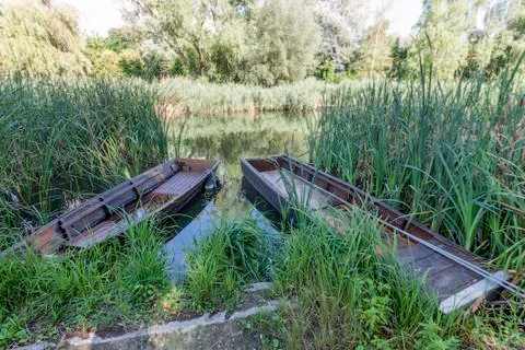 Two boats Stock Photos