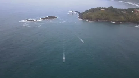 Two Boats Sailing Stock Footage 146693619