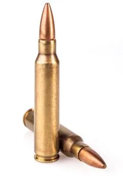 Two Bollets On White Stock Photos