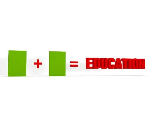 Two book added and makes education text, spread power of study concept Stock Illustration