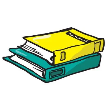 Two books Stock Illustration