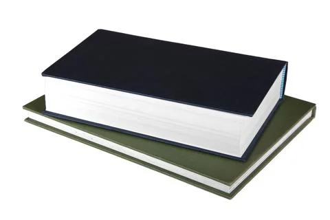 Two books on white background Stock Photos