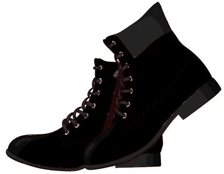 Two boots isolated on white Stock Photos
