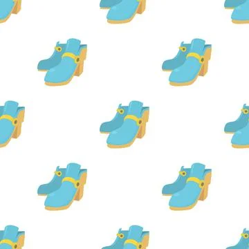 Two boots pattern seamless vector Illustrazione stock