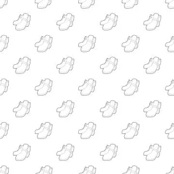 Two boots pattern vector seamless 스톡 일러스트