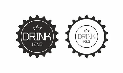 Two Bottle caps Stock Illustration