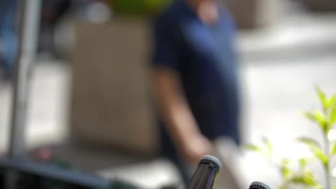 Two bottles of craft beer in an ice bucket Stock-Footage 149366352